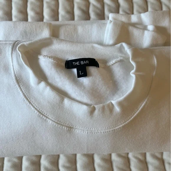 The Bar Heritage sweatshirt white with pink flocking - Picture 3 of 3